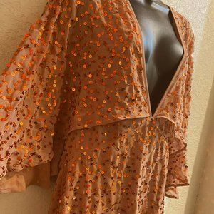 ASOS Mini Dress w Sequins Copper US 12 NWT Holiday Dress